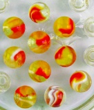 Group of (10) Vintage Peltier Collectible Marbles.