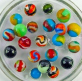 Group of (22) Vintage Peltier Collectible Marbles.