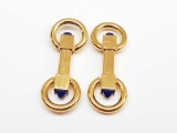 Dunhill Cufflinks - Gold and Lapis