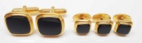 14k Goldfilled and Onyx Tuxedo Dress Set