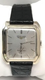 Longines 14k White Gold Tank Watch