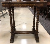 Antique Turned Leg Side Table