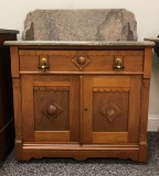 Antique Marble Top Wash Stand