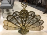 Antique Fan Style Fire Place Screen