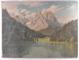 Original Landscape : Oil on Canvas by Paul Lehmann Brauns