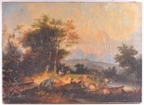 Rural Farm Landscape : Original Oil on Canvas