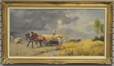 Original Landscape : Oil on Canvas by Wiktor Mazur