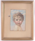 Original Pastel Portrait of a Young Child
