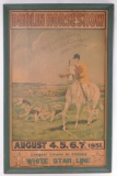 Antique Dublin Horse Show Bicentenary Celebrations Cardboard Poster