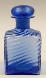 Steuben French Blue Cologne #6887 w/ Stopper