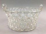 Steuben Open Lattice Work Basket #644