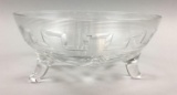 Early Steuben Cut Crystal Footed Bowl