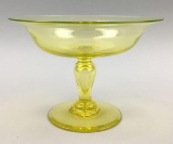 Steuben Bristol Yellow Compote