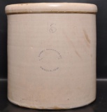 Antique 15 Gallon Lowell Pottery Co. Tonica Ill. Stoneware Crock