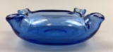 Steuben Flemish Blue Ash Tray : Signed #7029