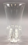 Steuben Clear Crystal Lotus Vase (1942) by George Thompson #7914