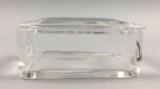 Steuben Clear Crystal Box/ with Lid #7628