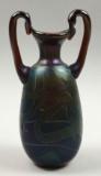 Charles Lotton : Iridescent Purple Vase