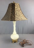Vintage Steuben Ivrene Acid Cut-back Cameo Art Glass Lamp
