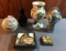 Group of small vintage decor items