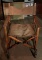 Antique folding chair with wheels