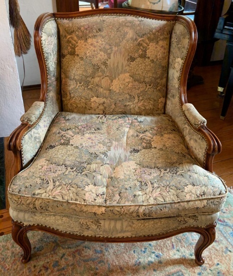Vintage floral pattern chair