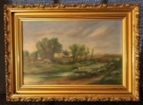 Artist signed Oil on Canvas : Lucy Coaritz