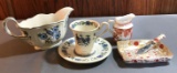 Group of Wedgwood and bone China pieces