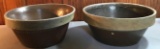 Antique pottery bowls