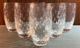 Group of 6 Glass tumblers