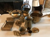Group of Vintage brass items
