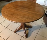 Vintage round wood table