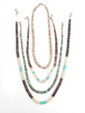 Lot of 4 : Puka Shell Necklaces