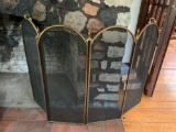 Vintage fireplace screen