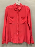 Vintage Gucci Red Silk Blouse