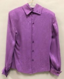 Vintage Gucci Purple Silk Blouse