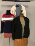 Group of 5 : Women's Vintage Sweaters