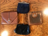 Group of 4 coin purses/wallets