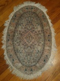 Vintage Oval Oriental Rug