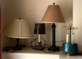 Group of 4 table lamps