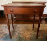 Antique Walnut Side Table with drawer