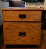 Filing cabinet with wheels