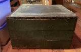 Antique wooden trunk