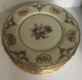 Group of 9 Antique Baronet Plates