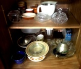 Cabinet Lot of Dishes and more