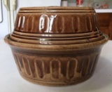 Vintage USA Stoneware Covered Bowl