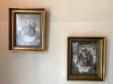 Group of 2 framed prints