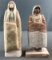 Group of 2 Native American Alabaster Statues