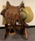 Antique WW1 Cavalry Saddle Grouping