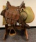 Antique WW1 Cavalry Saddle Grouping